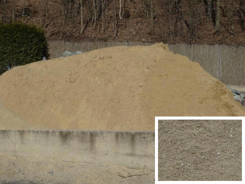 Füllsand als Schüttgut beim Containerdienst Steudel in Greiz