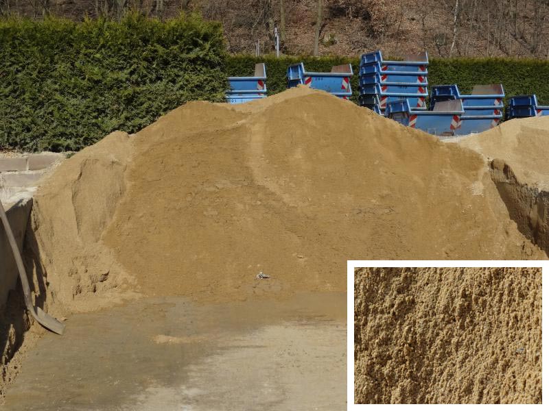 Putz & Mauersand als Schüttgut beim Containerdienst Steudel in Greiz