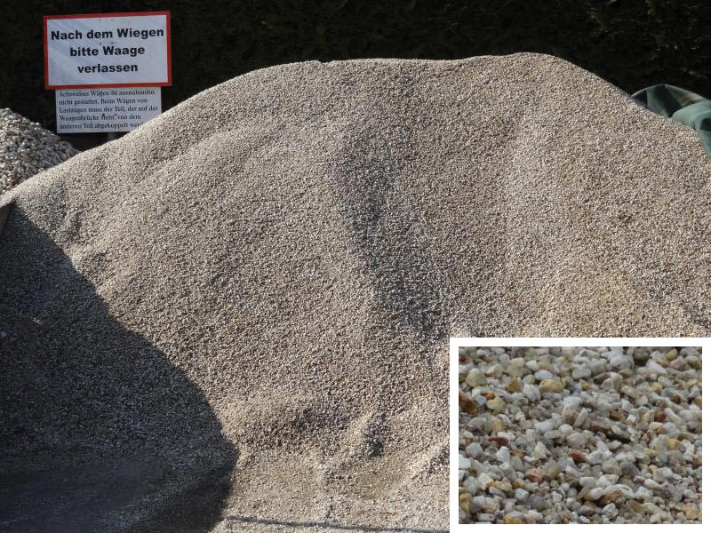 Rollkies 2/8 als Schüttgut beim Containerdienst Steudel in Greiz