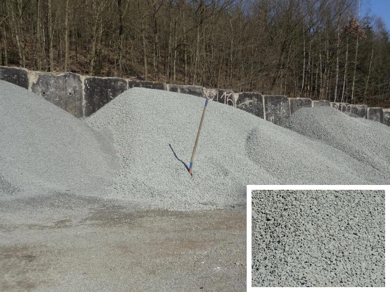 Splitt 8/16 als Schüttgut beim Containerdienst Steudel in Greiz