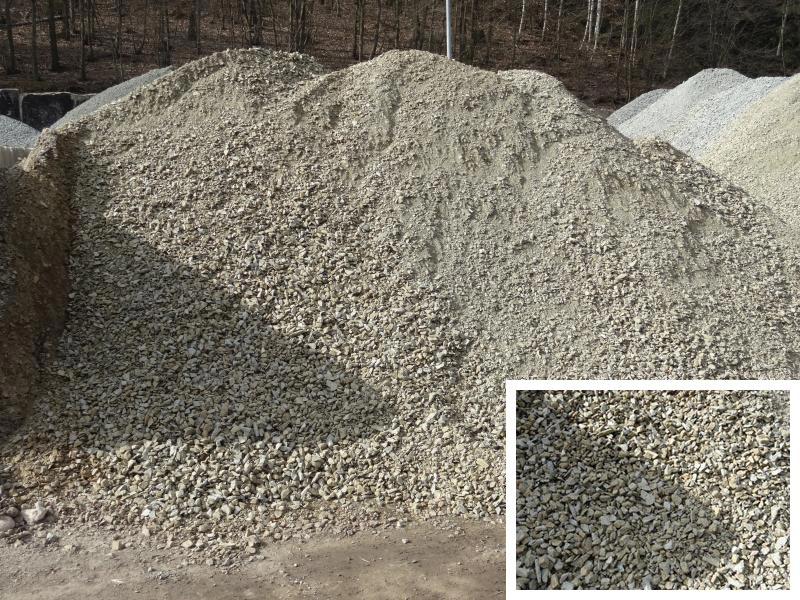 Vorabsiebung 0/16 als Schüttgut beim Containerdienst Steudel in Greiz